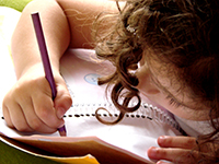 Student writing